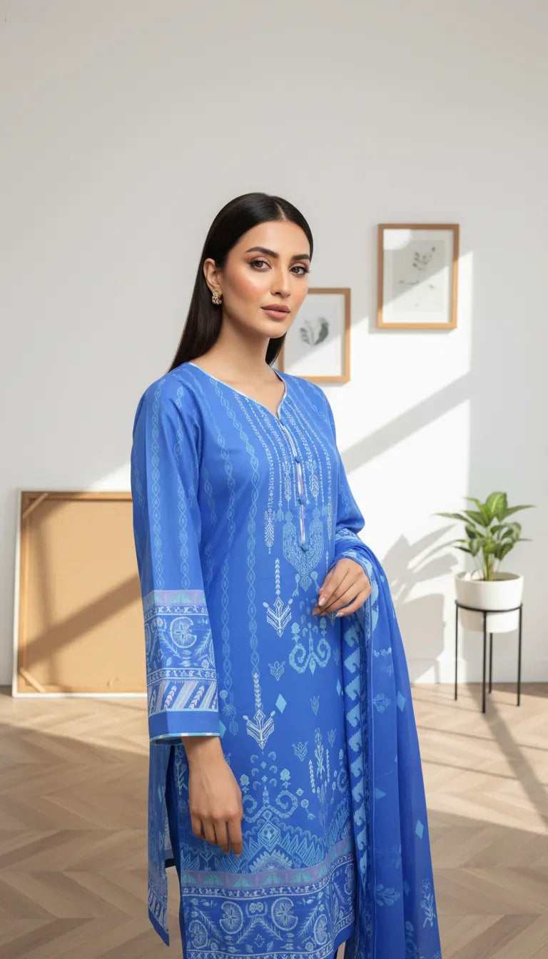 Zemira – Lawn Dress Design Latest