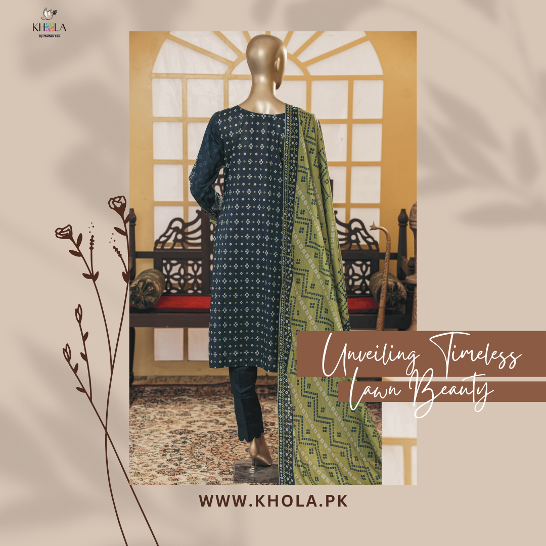 Unstitched Lawn Suits With Printed Lawn Dupatta
