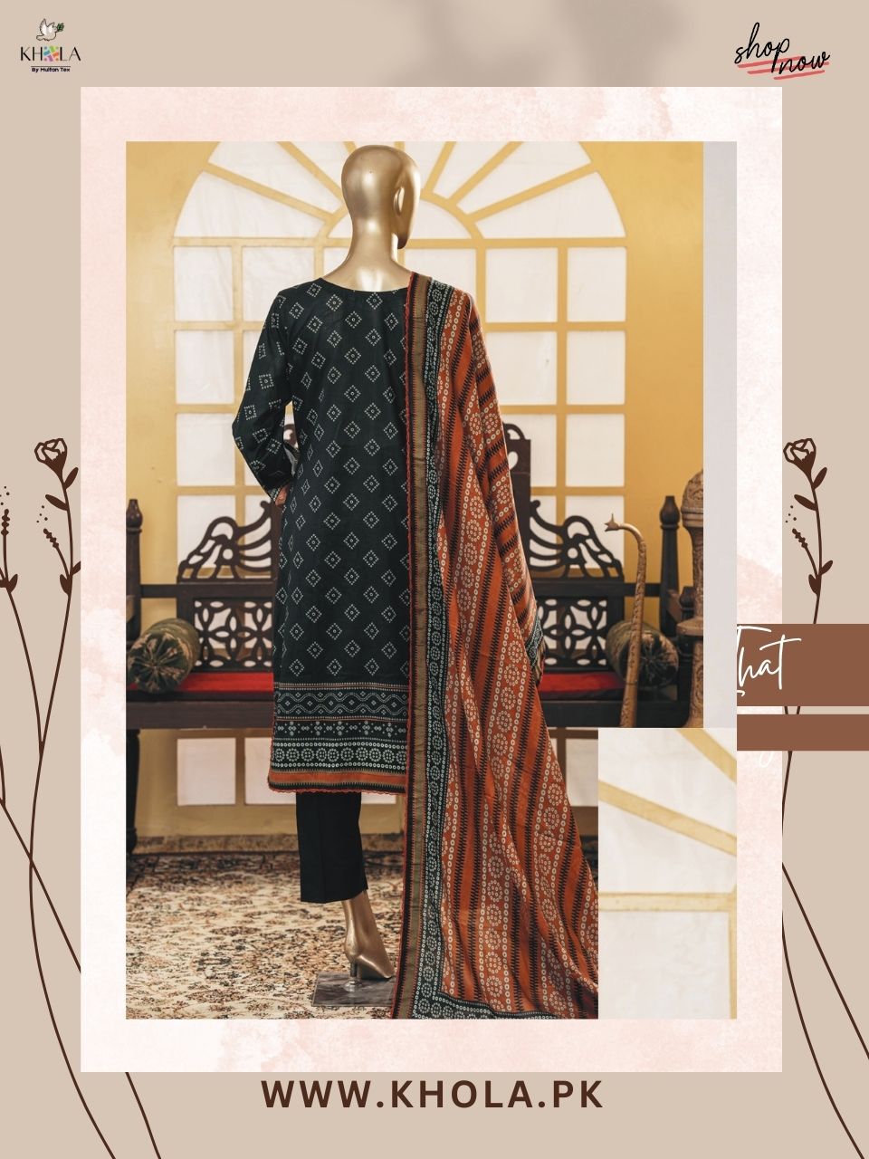 Lawn Suits | Unstitched Printed Lawn Suit With Printed Lawn Dupatta