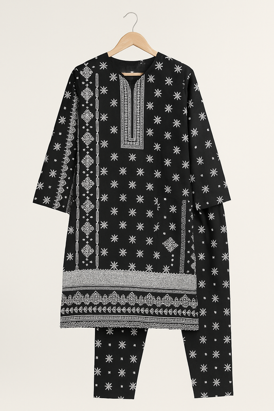 Haya – 2PC Stitched Lawn Suit Set