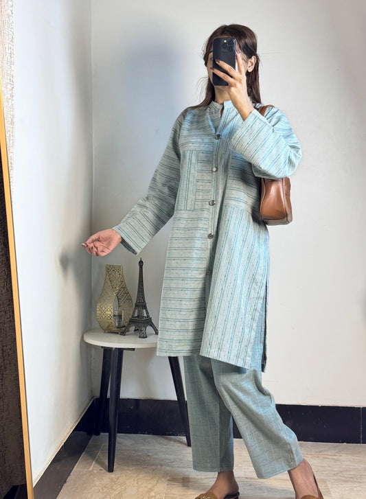 two piece lawn suit