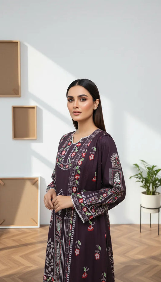 Arinya 3 Piece Printed Lawn Suit Unstitched
