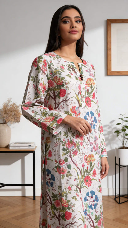 Zoe 3 Piece Printed Lawn Suit Unstitched