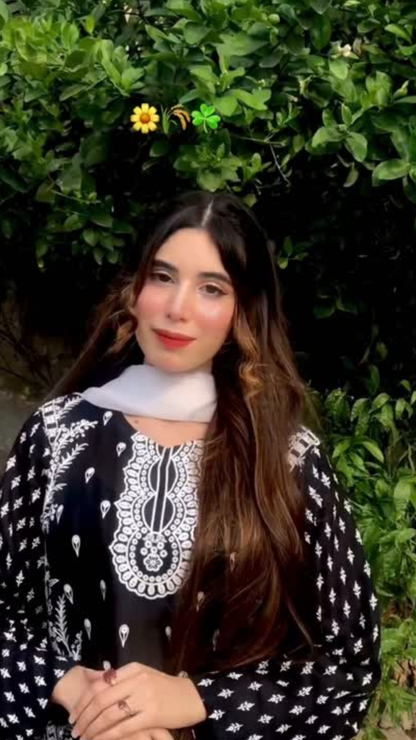 Miraal – 2 PC Elegant Lawn Suit (Stitched)