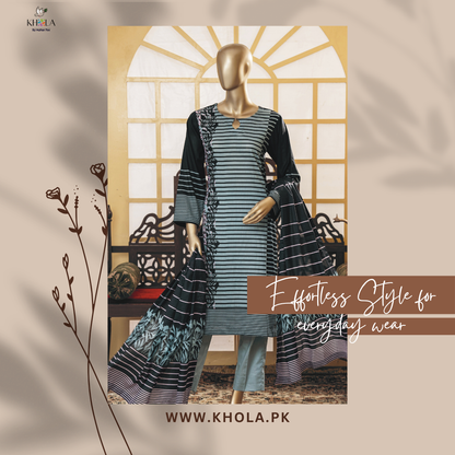 Lawn Suit Sale | Unstitched Printed Lawn Suit With Printed Lawn Dupatta