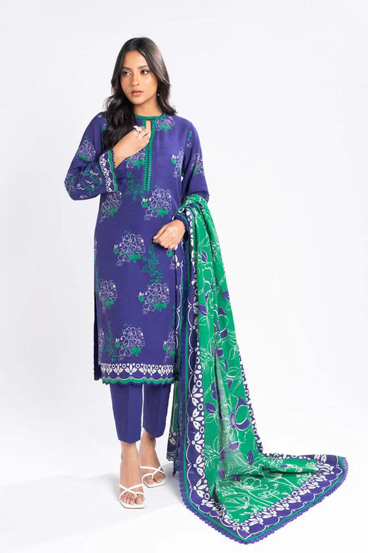 Sale On Khaddar Suits | 3 Piece Unstitched Printed Khaddar Suit With Printed Khaddar Dupatta