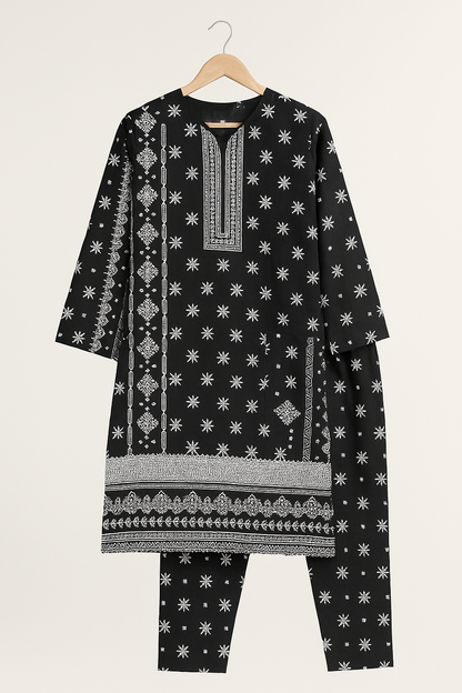 Haya – 2PC Stitched Lawn Suit Set