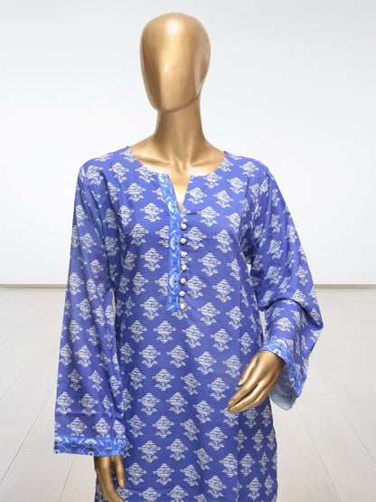 D9 - Raw Silk Viscose – 3 Piece Printed Suit
