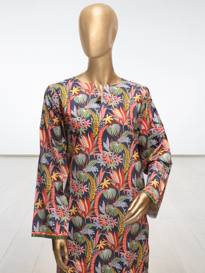 D2 - Raw Silk – 3 Piece Printed Suit