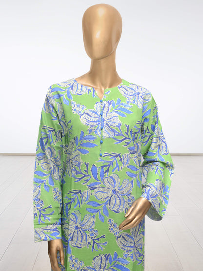 D7 - Raw Silk Viscose – 3 Piece Printed Suit