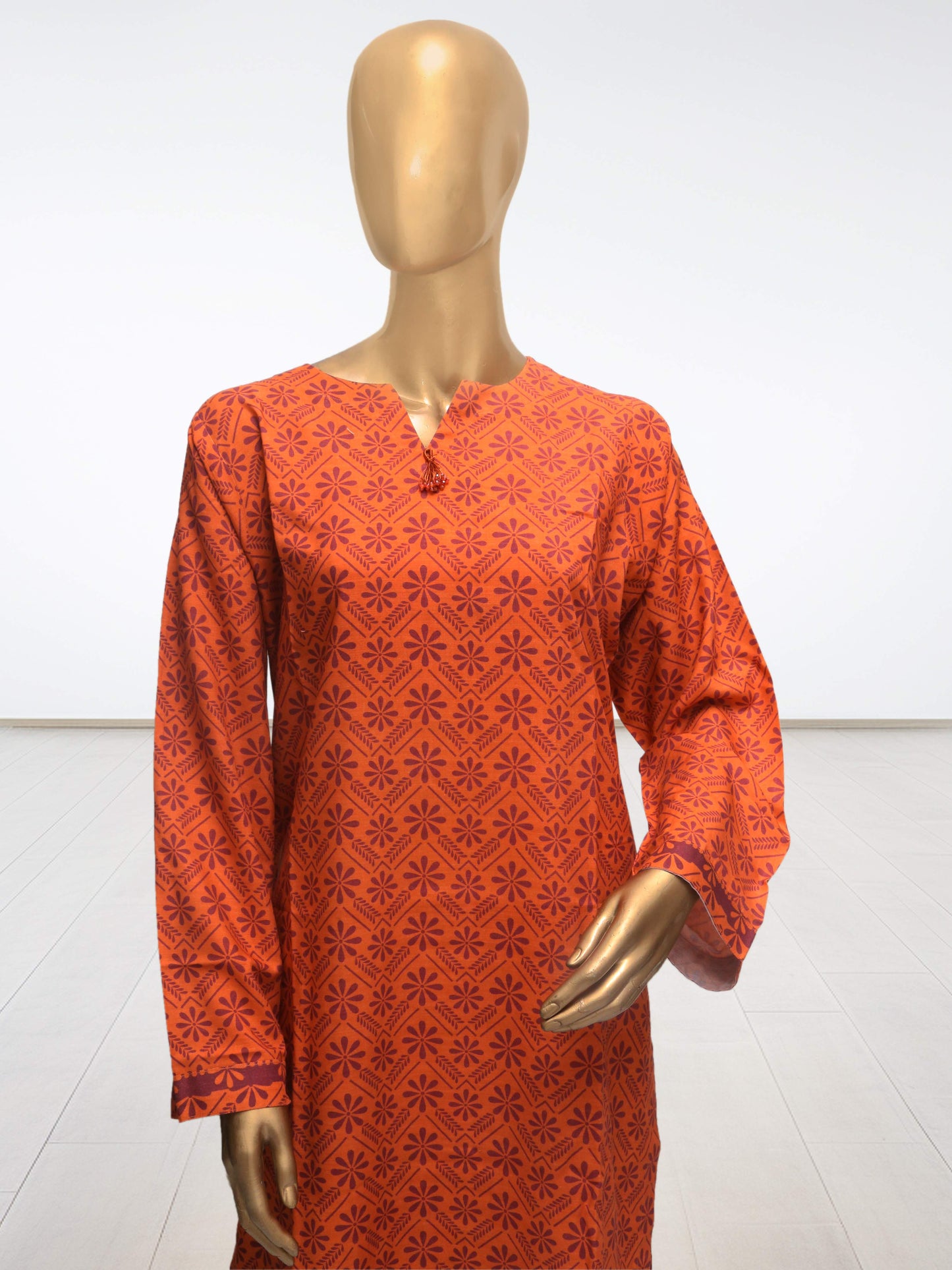 D6 - Raw Silk – 3 Piece Printed Suit