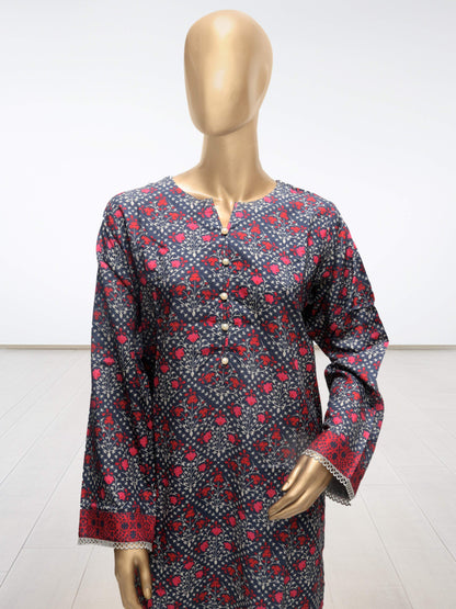 D1 - Raw Silk – 3 Piece Printed Suit