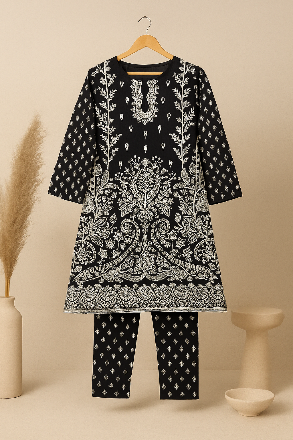 Miraal – 2 PC Elegant Lawn Suit (Stitched)