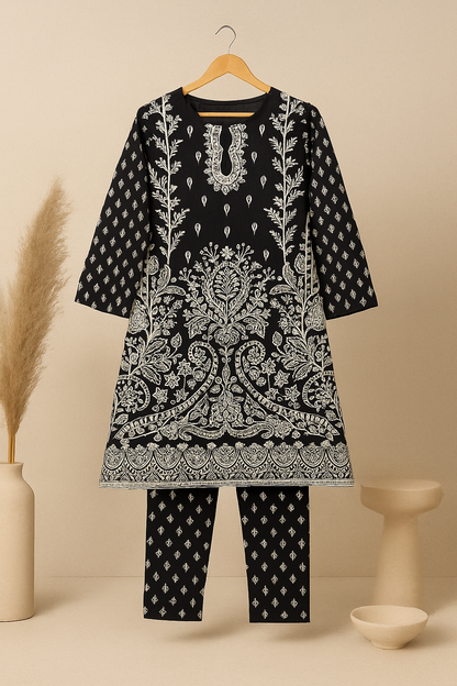 Miraal – 2 PC Elegant Lawn Suit (Stitched)