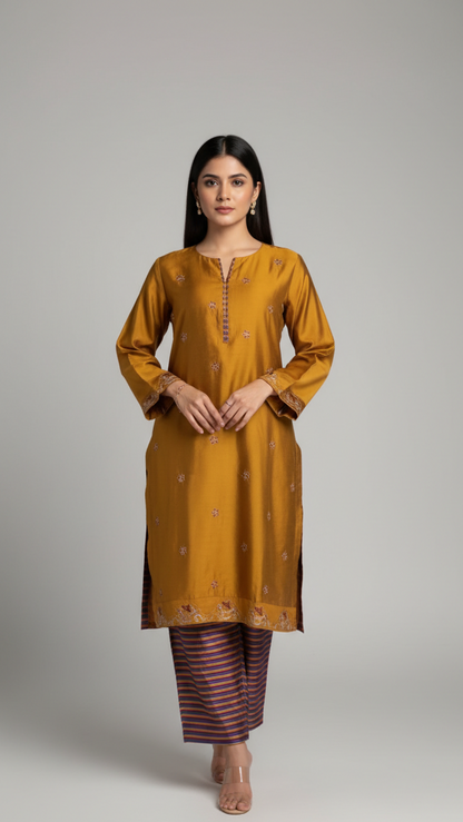 Soot-o-Saaz – Kaaya | Ready to Wear Viscose Co-ord Set