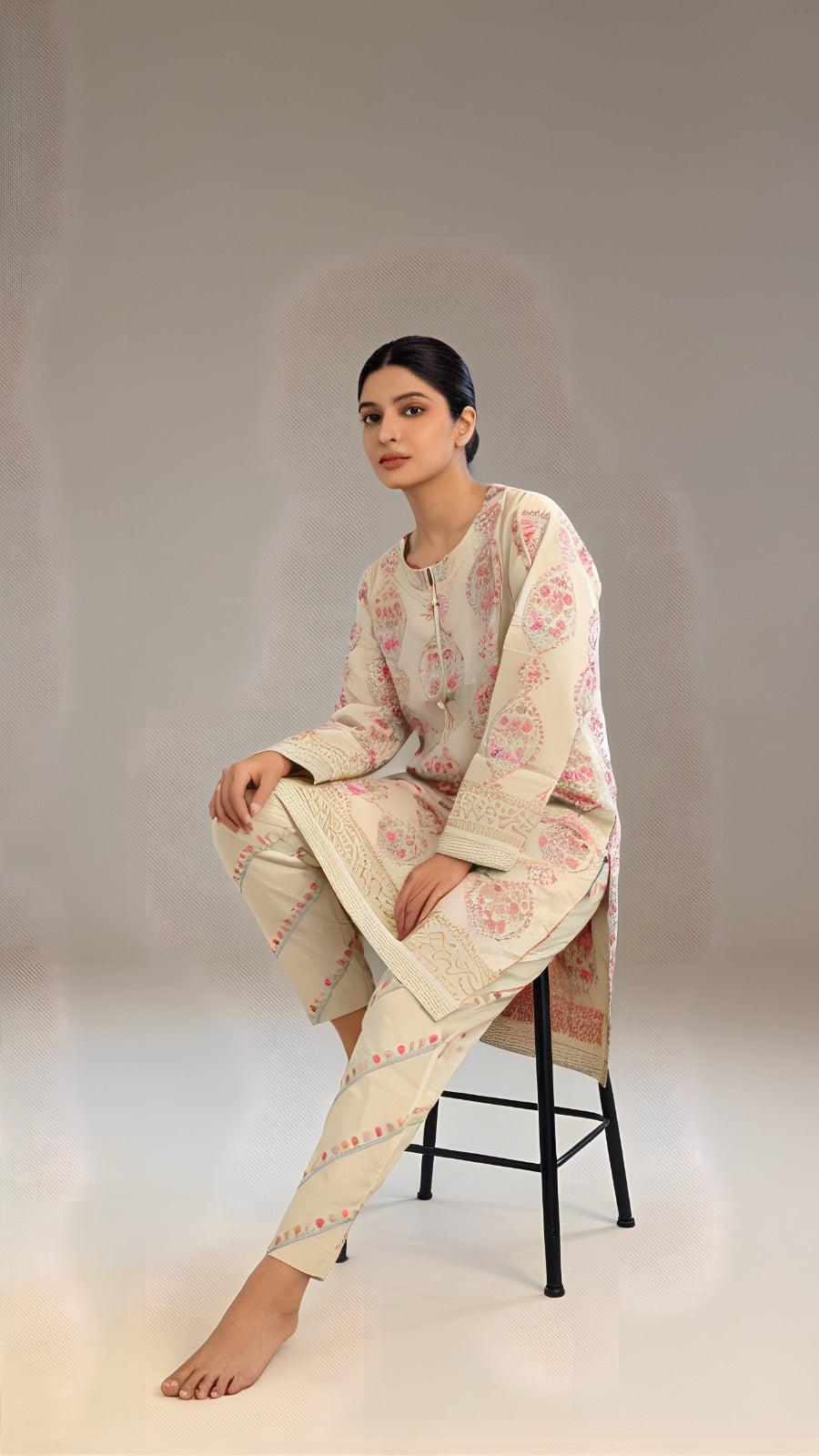 Soot-o-Saaz – Tabeer | Jacquard Lawn 2 Piece Coord Set