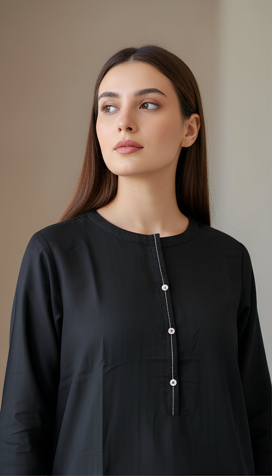 Soot-o-Saaz – Mehez | Black Textured Cotton 2-Piece Set