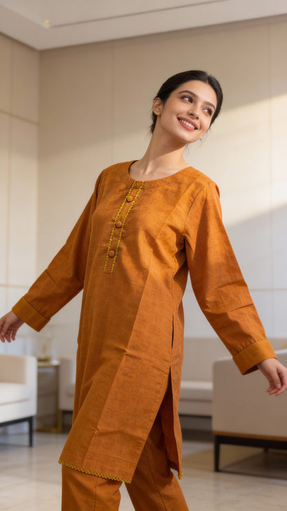 Soot-o-Saaz – Humnava | Ready to Wear Pure Cotton Co-ord Set