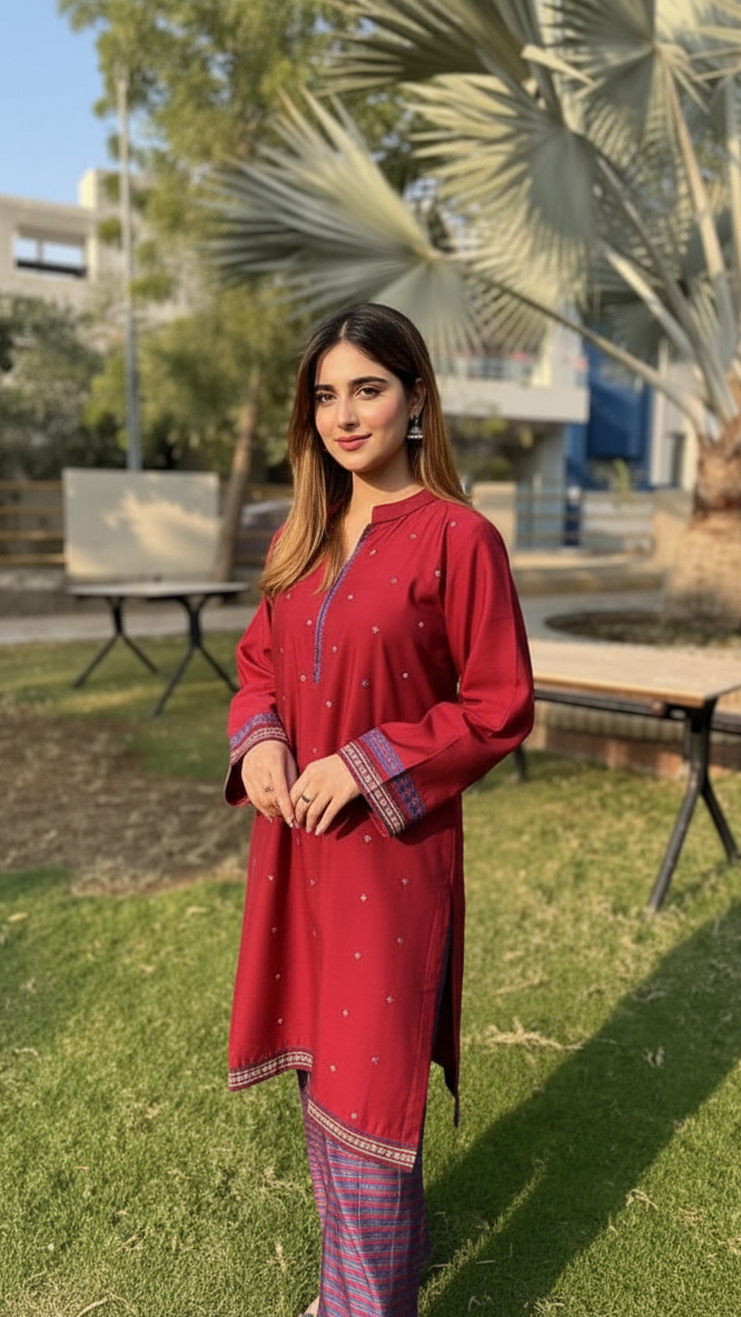 Soot-o-Saaz – Kaaya | Ready to Wear Viscose Co-ord Set